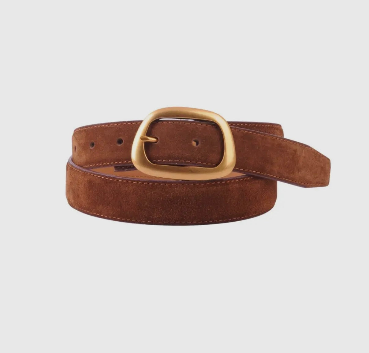 Suede genuine leather belt