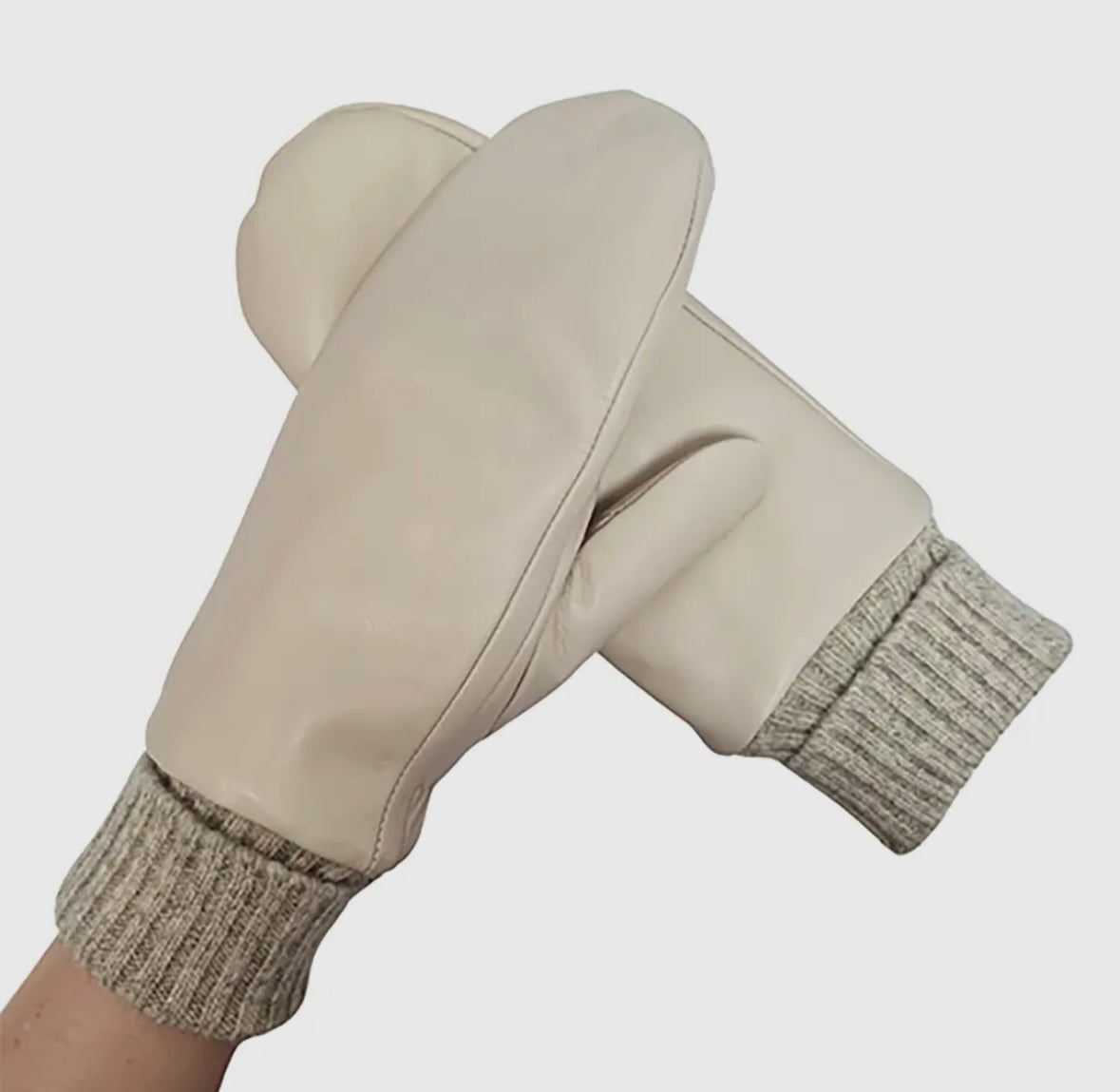 Leather mitts