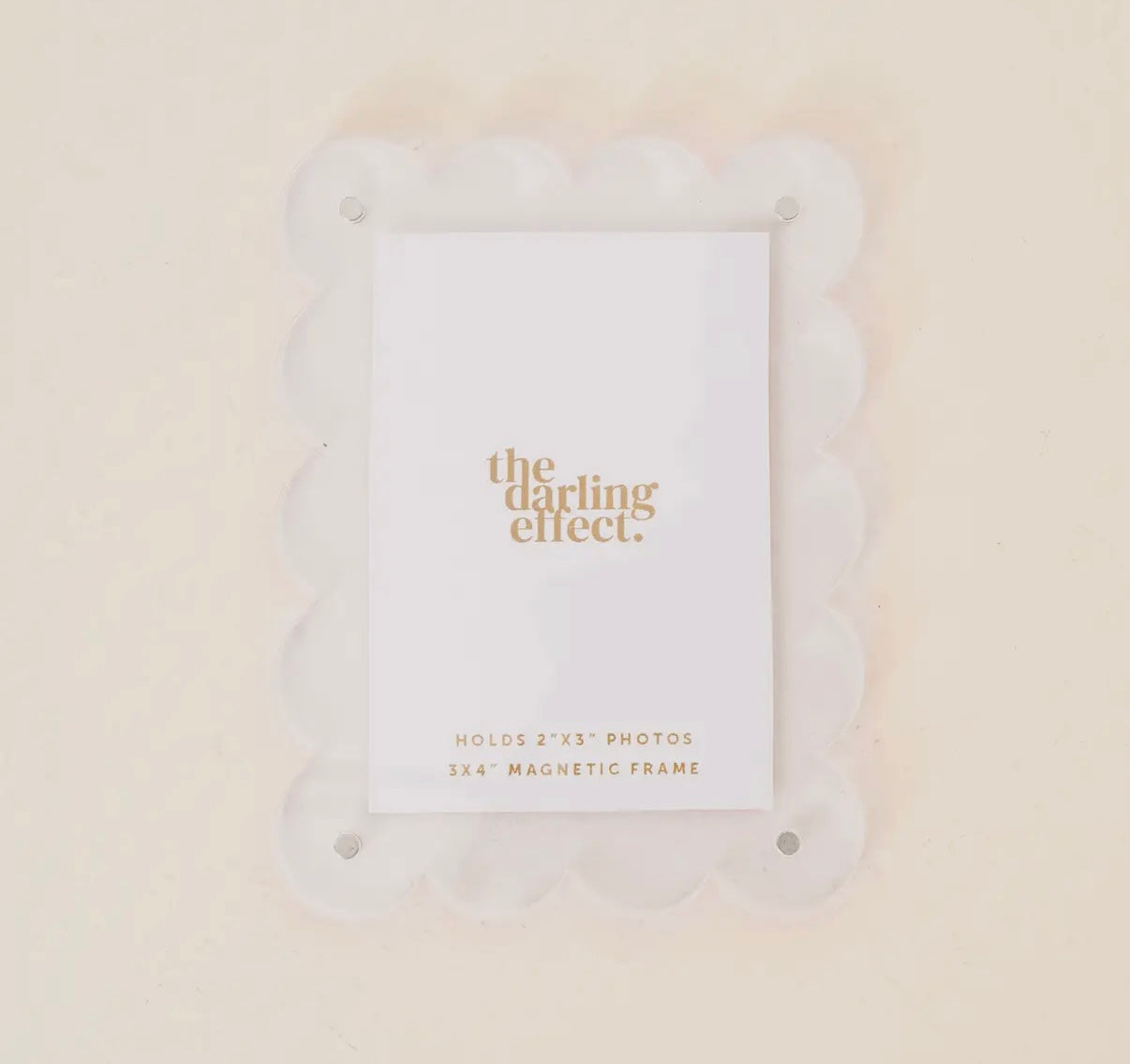 Mini Acrylic Picture Frame Magnet-Clear