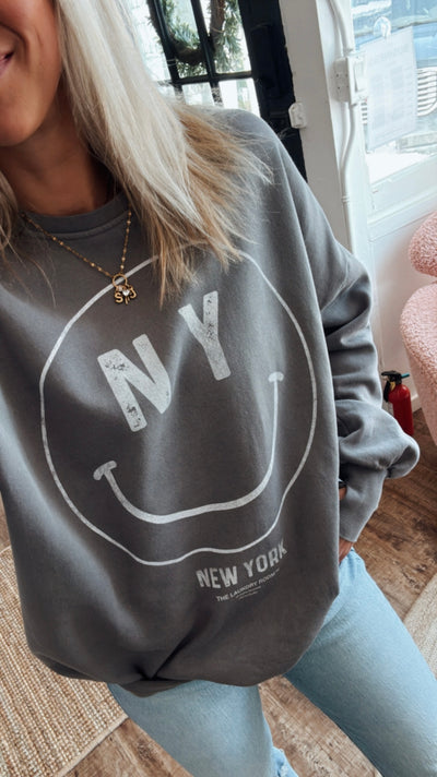 NY Smiley sweater