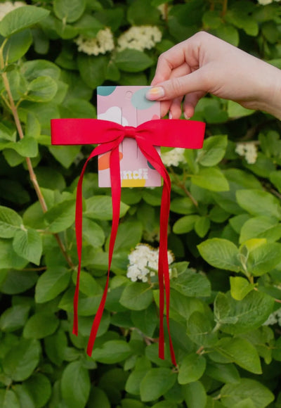 Satin ribbon hair bow