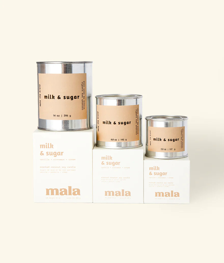 Mala the brand- Milk & sugar candle