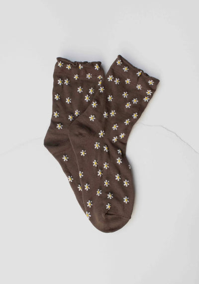 Daisy Meadow Cotton Blend Socks