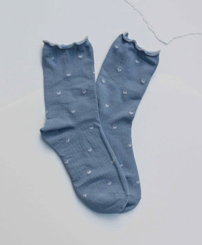 Mini Heart Ruffle Socks