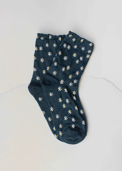 Daisy Meadow Cotton Blend Socks