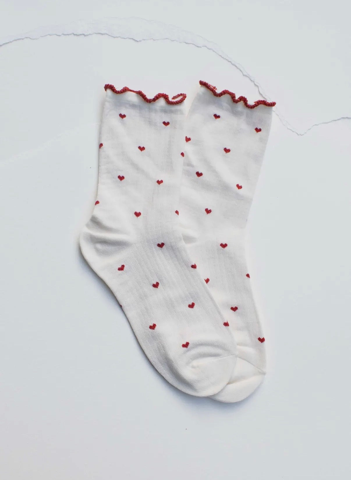 Mini Heart Ruffle Socks