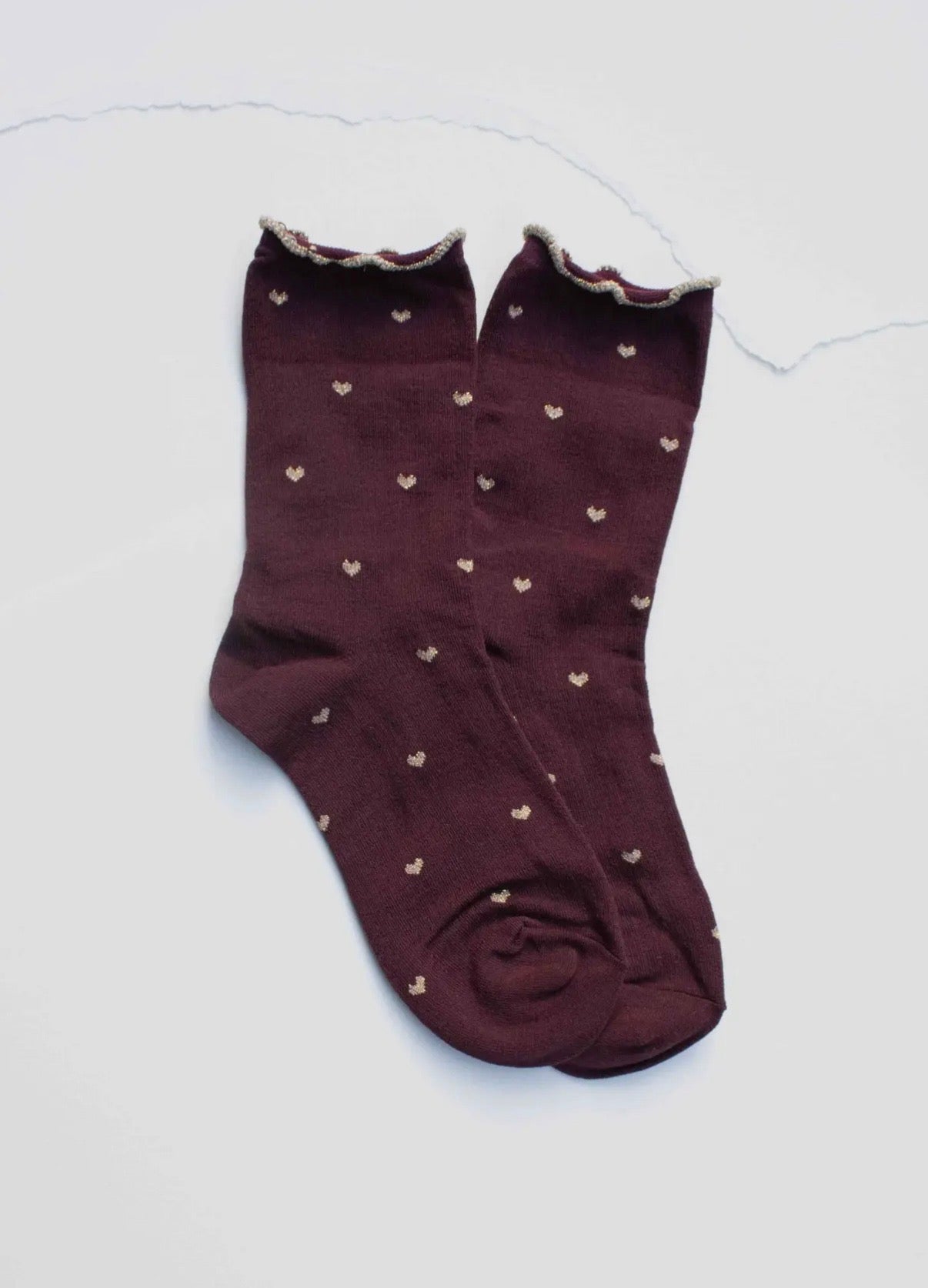 Mini Heart Ruffle Socks