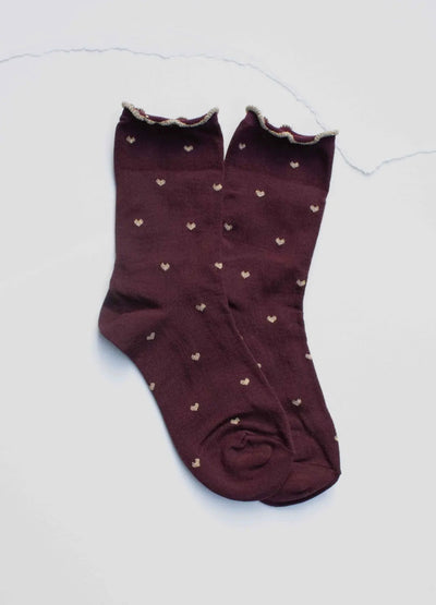 Mini Heart Ruffle Socks