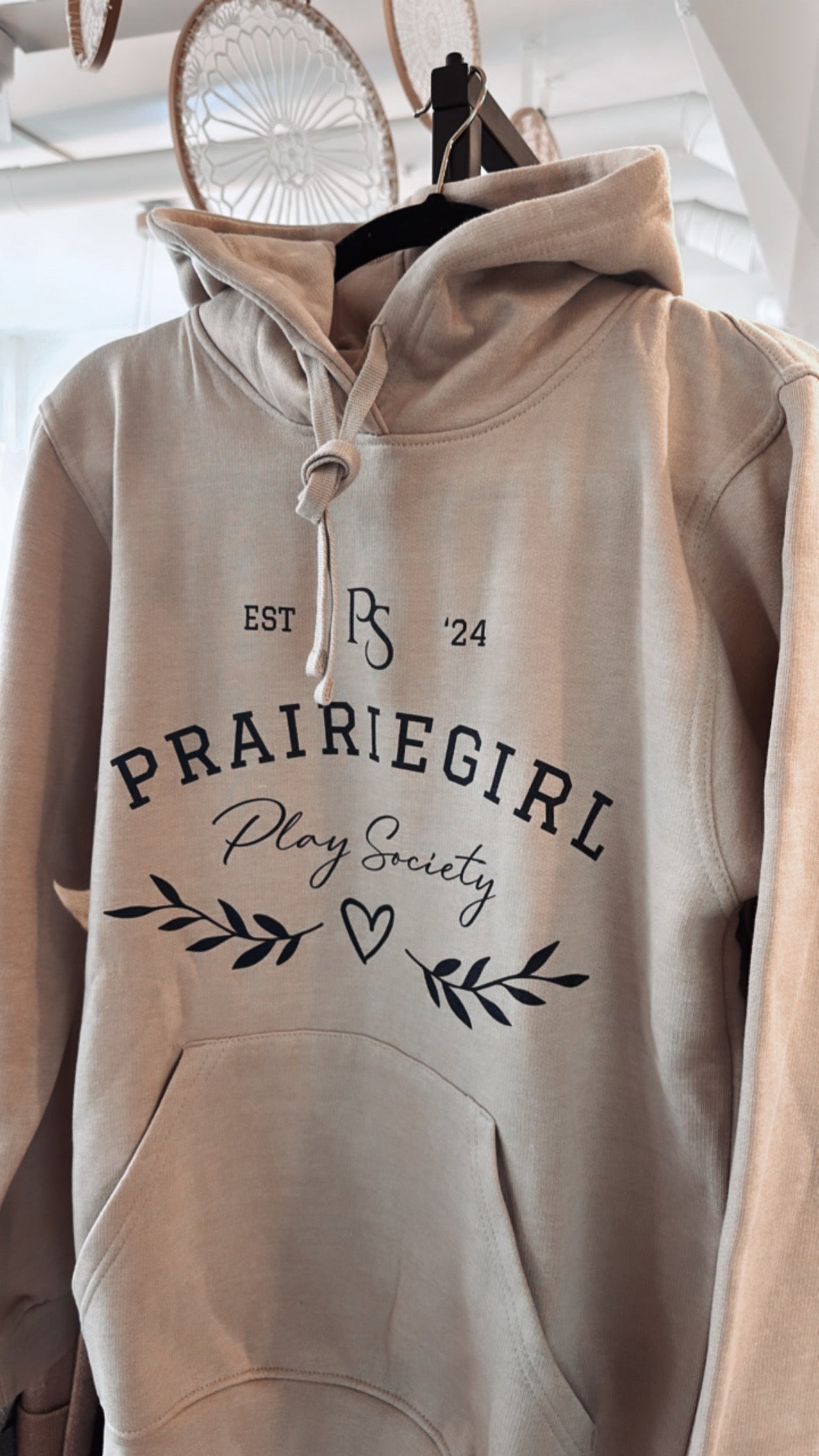 PRAIRIEGIRL play society hoodie