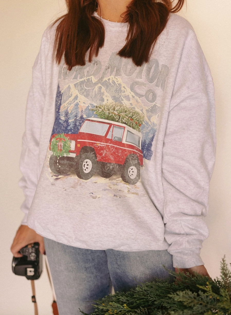 Winter Bronco Graphic Sweatshirt