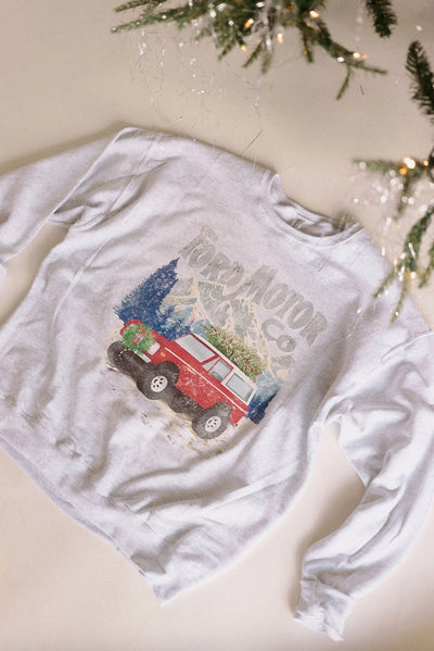 Winter Bronco Graphic Sweatshirt