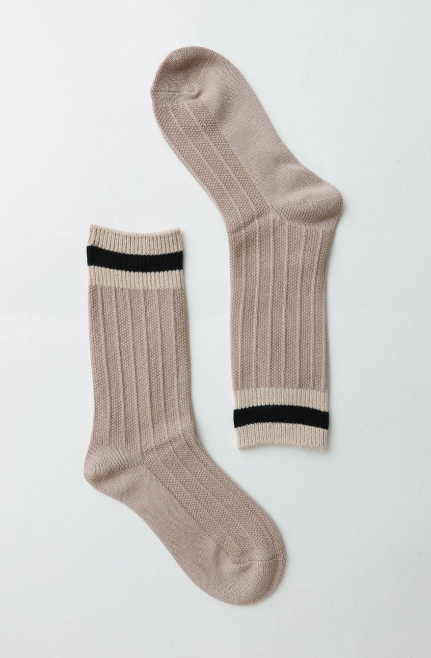 Retro Color Block Crew Socks