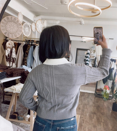 Cropped Preppy Pullover