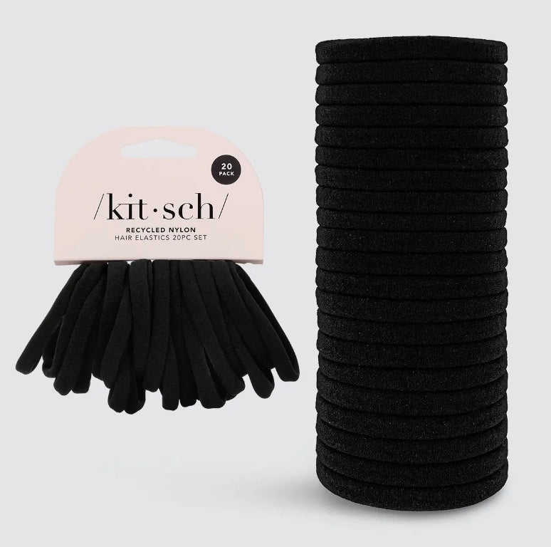 Eco-Friendly Nylon Elastics 20pc Set - Black