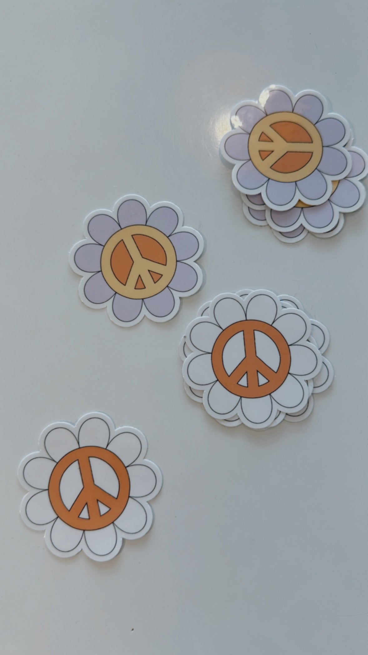 Peace flower sticker