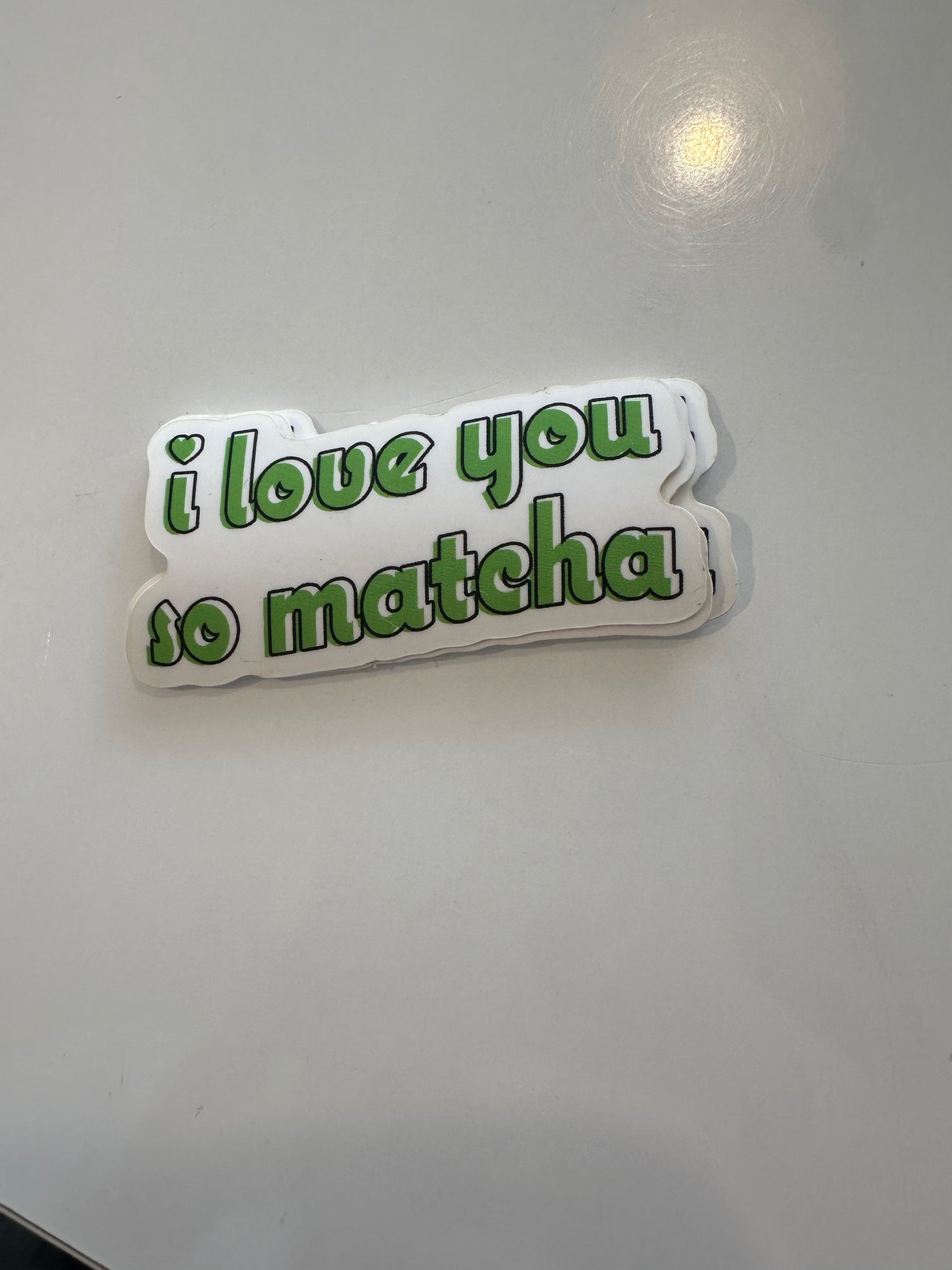 I love you so matcha sticker