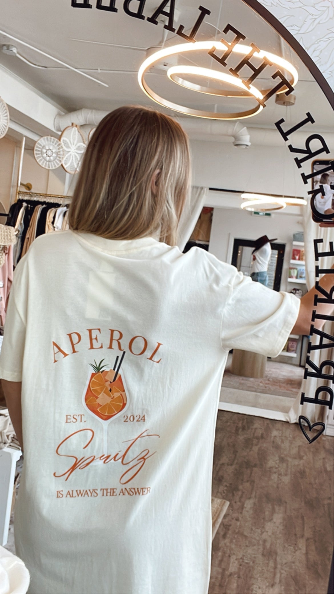 Aperol t shirt dress