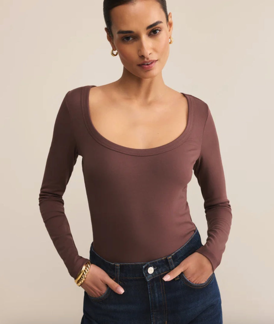 Second Skin Scoop Neck Top