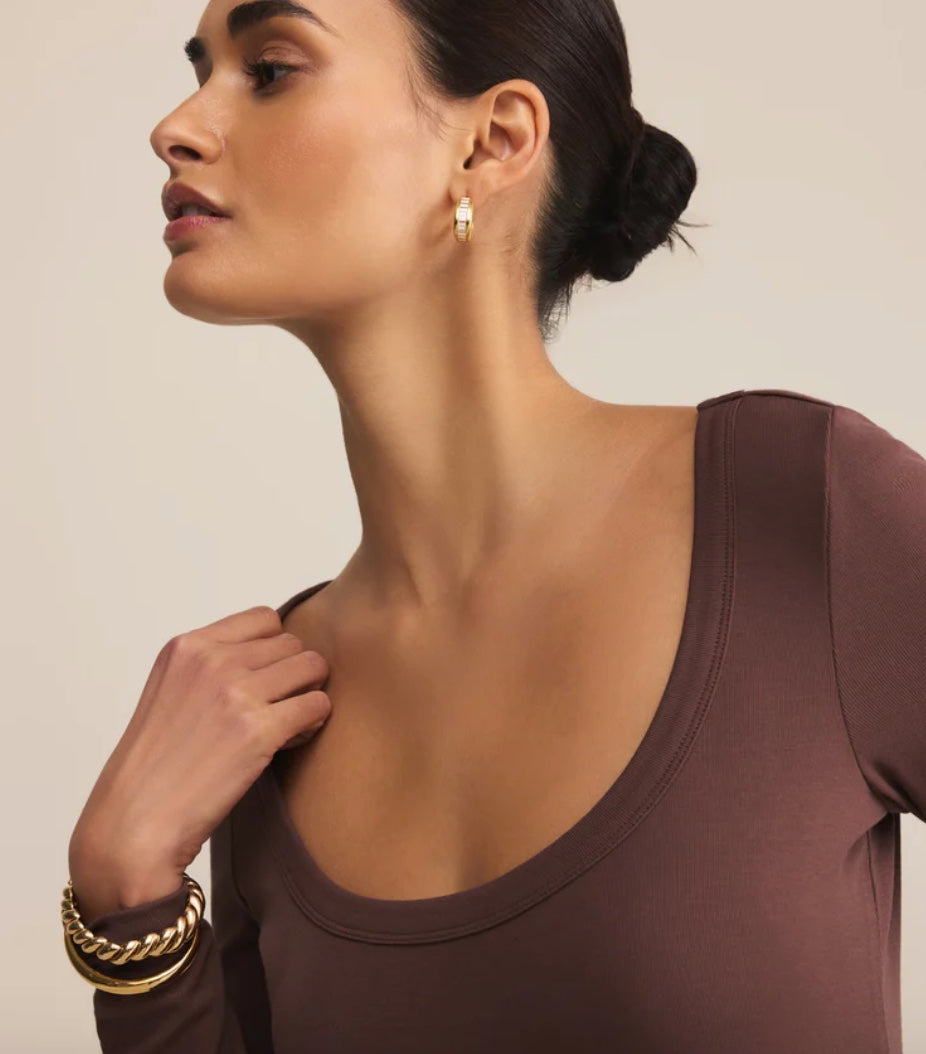 Second Skin Scoop Neck Top