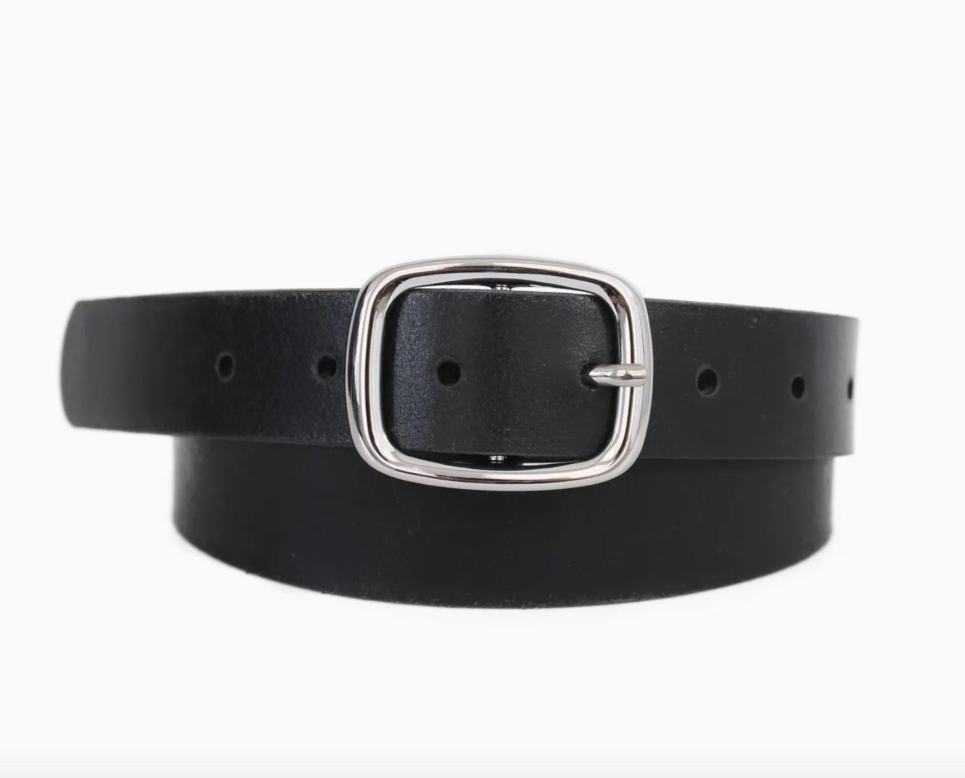 Silver Everyday Leather Belt