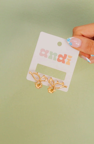 Micro gold claw clip