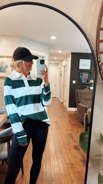 Stripe Rugby Polo