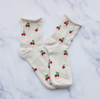 Women's Vintage Cherry Socks