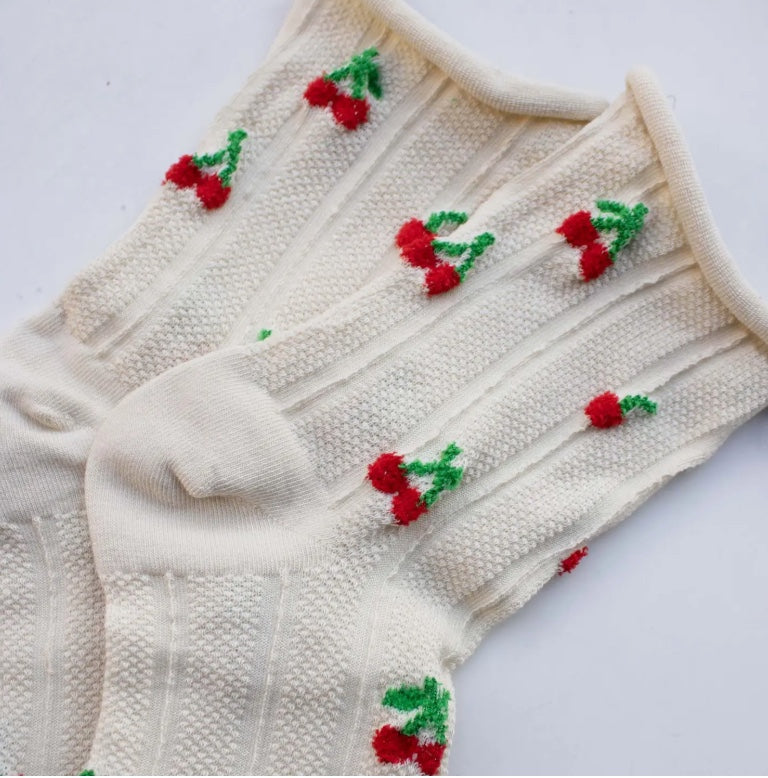 Women's Vintage Cherry Socks