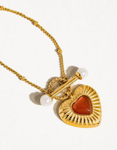 Vintage Heart Chain Necklace