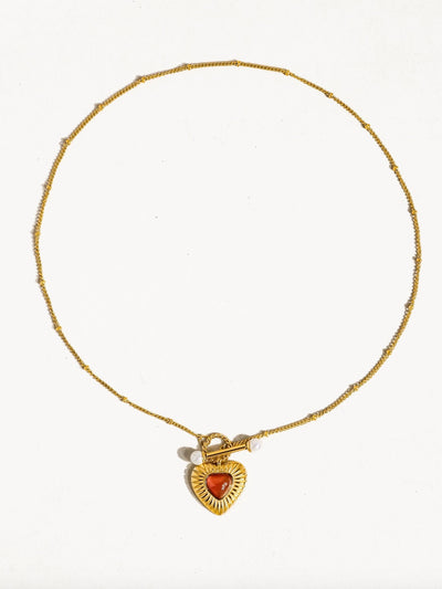 Vintage Heart Chain Necklace