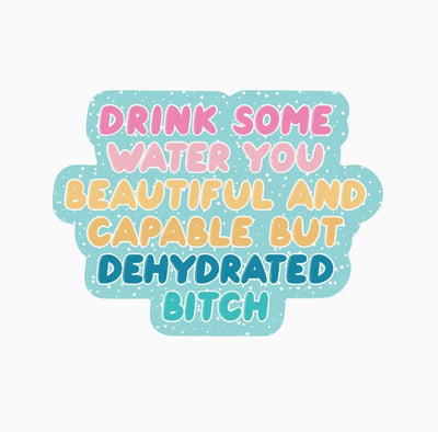 Dehydrated B*tch vinyl sticker