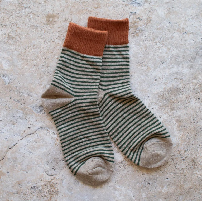 Two tone Stripe socks