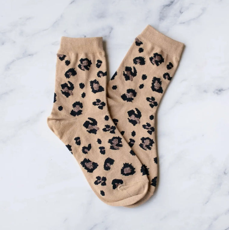 Women's Leopard Casual Socks