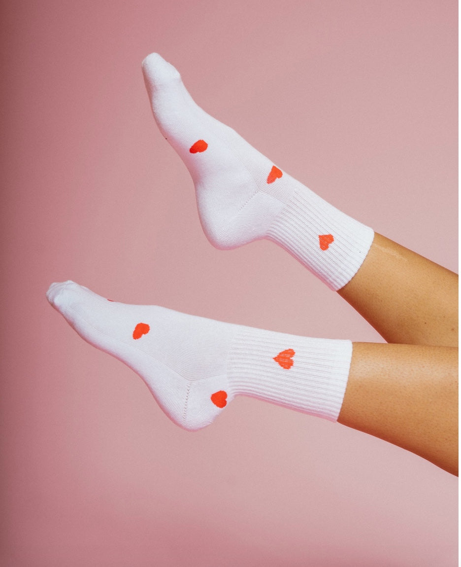 Brunette the label heart socks