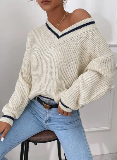 Prep V-neck sweater