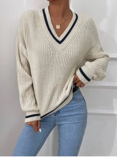 Prep V-neck sweater