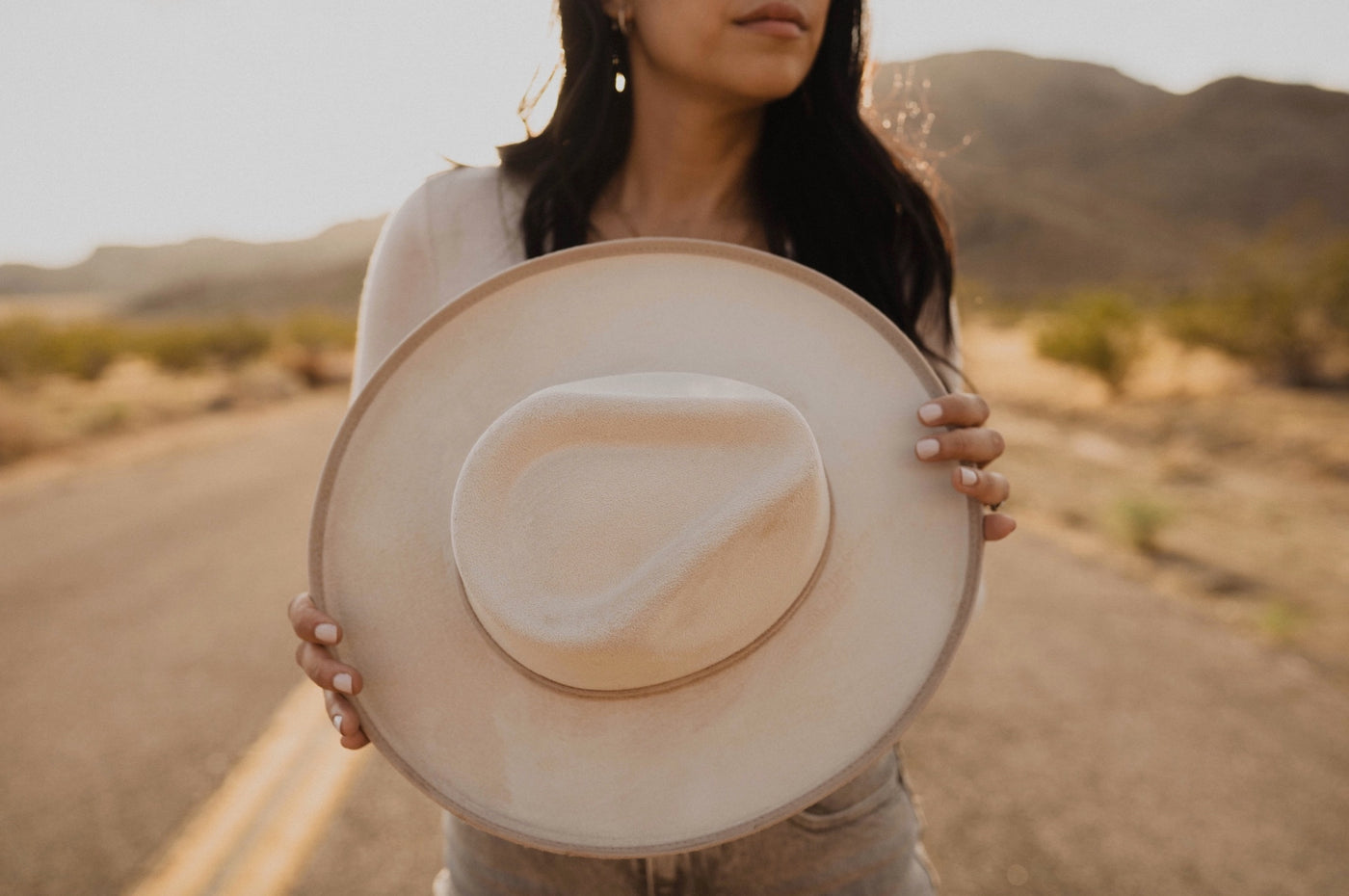 Two-Toned Vegan Suede Hats