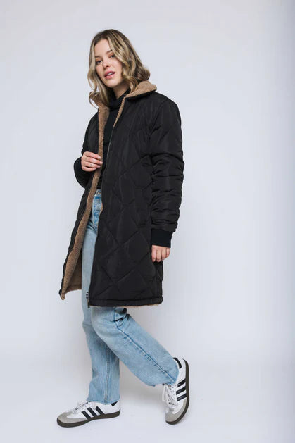 Sydney Reversible Sherpa Coat