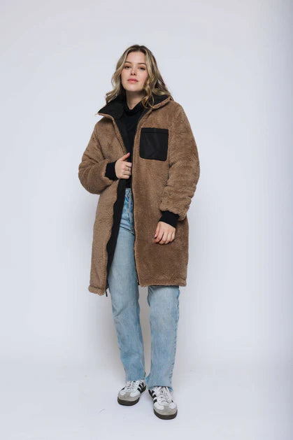 Sydney Reversible Sherpa Coat