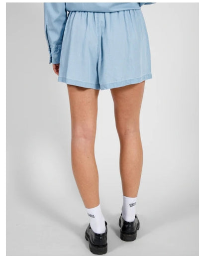 High Wasted Chambray Short
