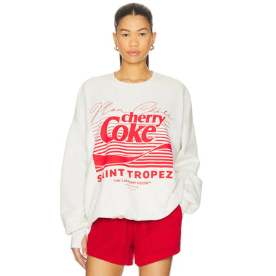 Cherry Coke Oversized Crew