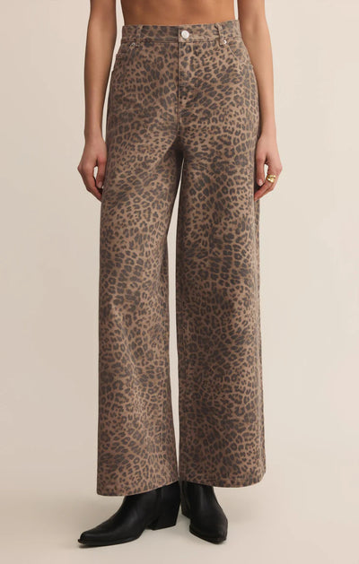 Marli Denim Leopard Pant