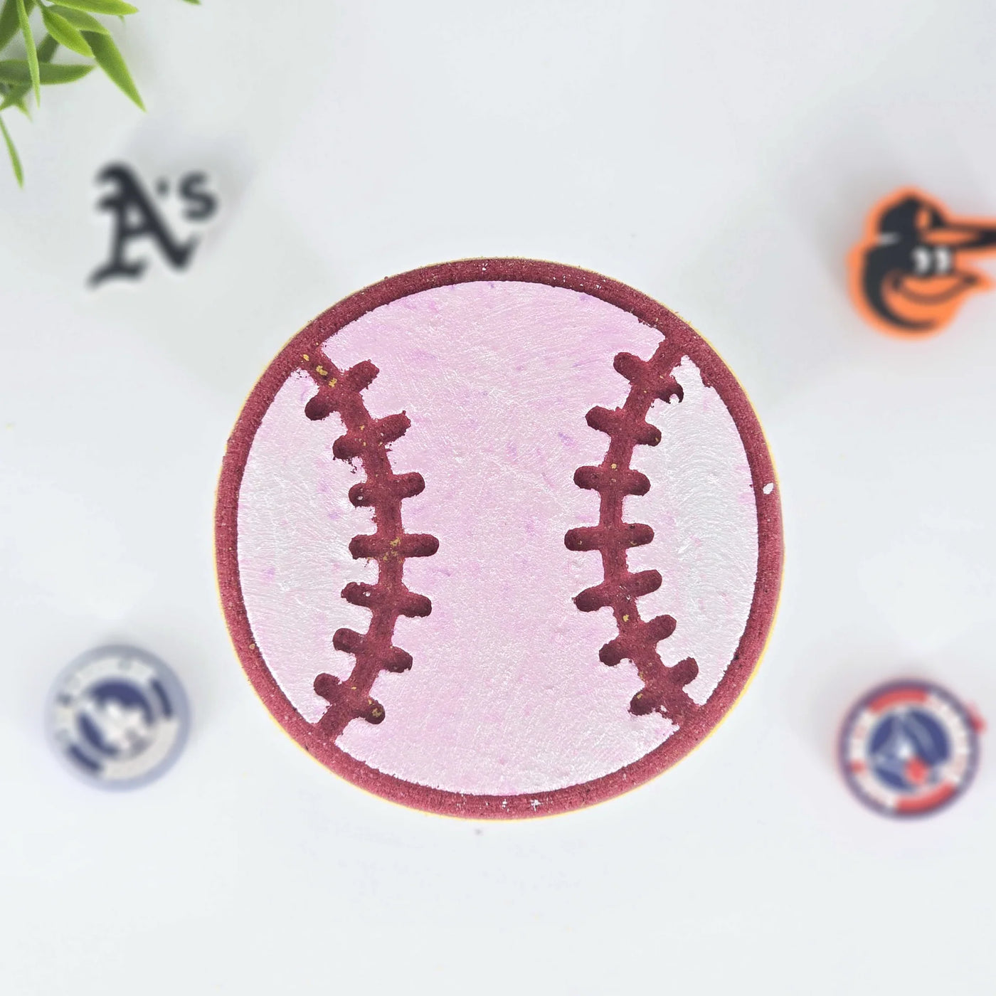 Baseball Bath Bomb With Shoe Charm