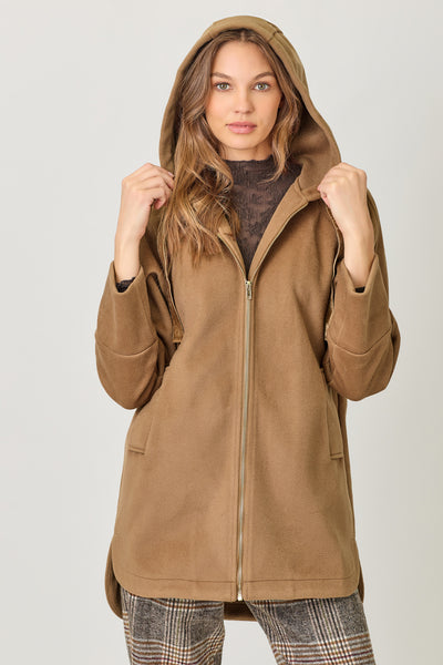 Hoodie Zip Up Coat