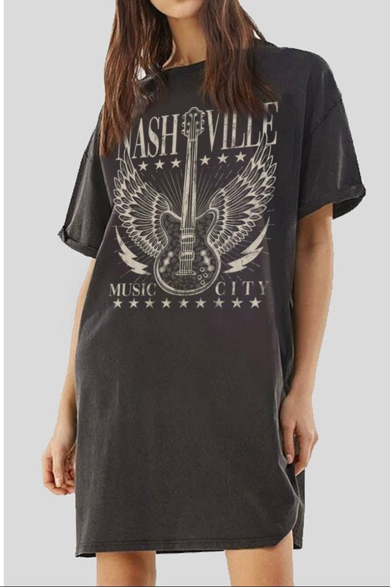 Nashville graphic tee dress