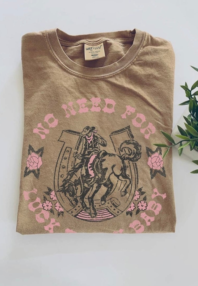 No need for luck graphic T