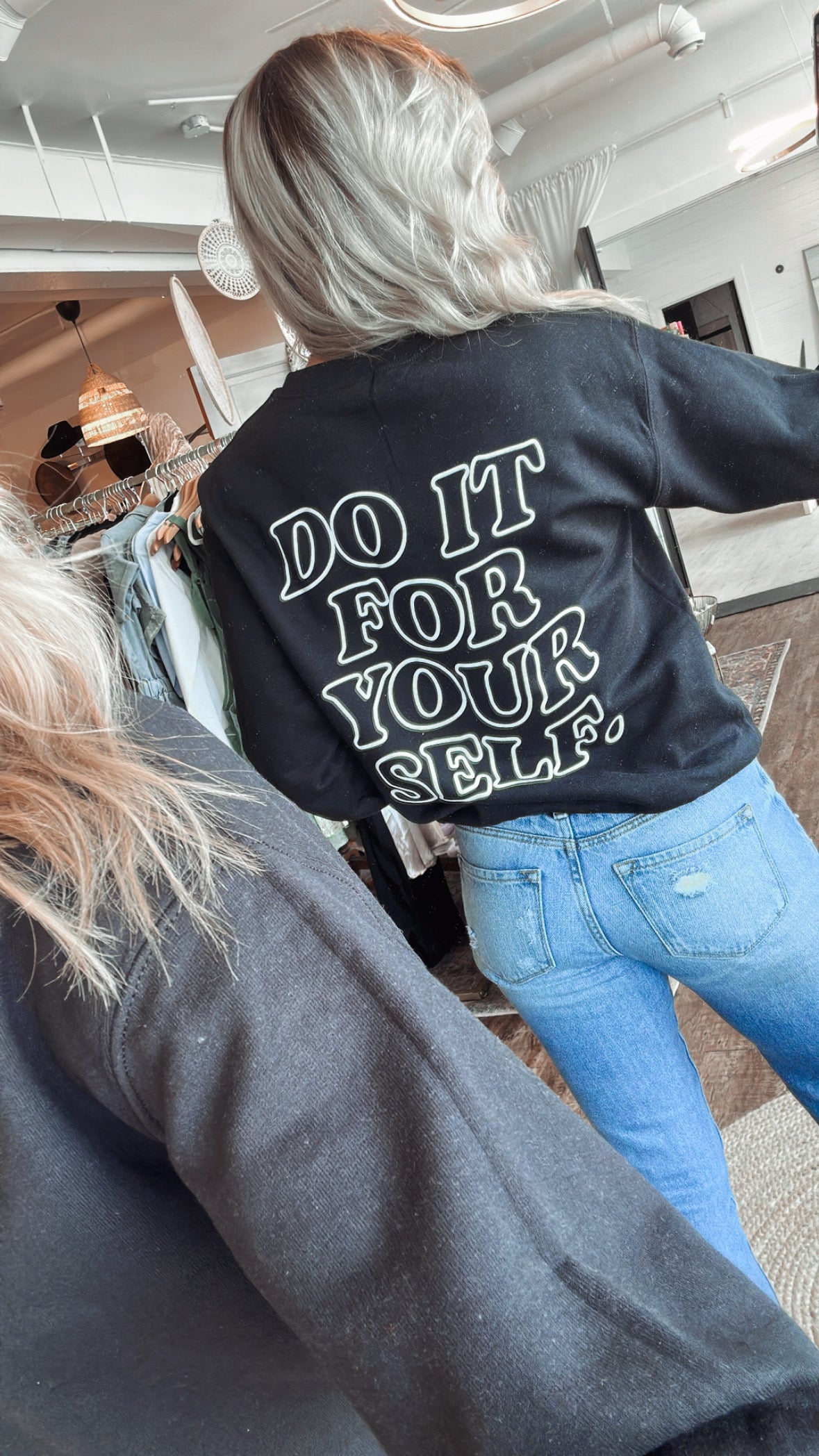 Do it for yourself crewneck sweater