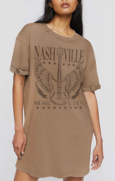 Nashville graphic tee dress