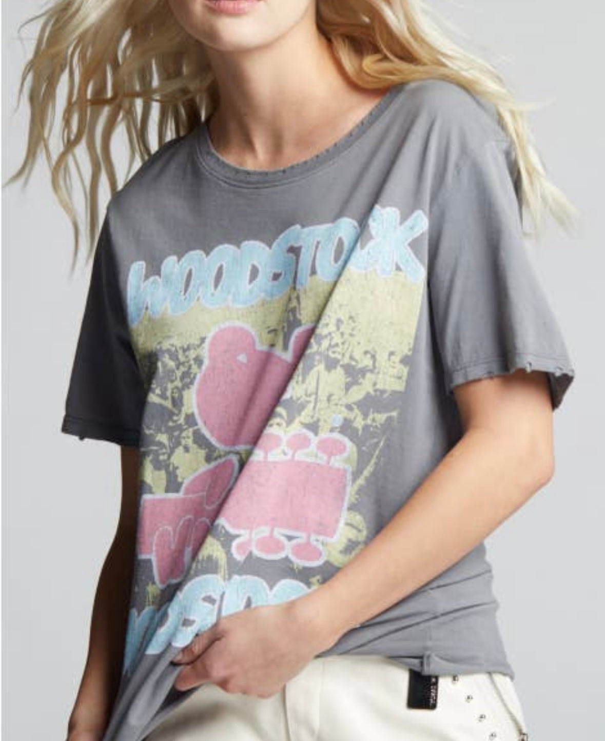 Woodstock charcoal graphic tee