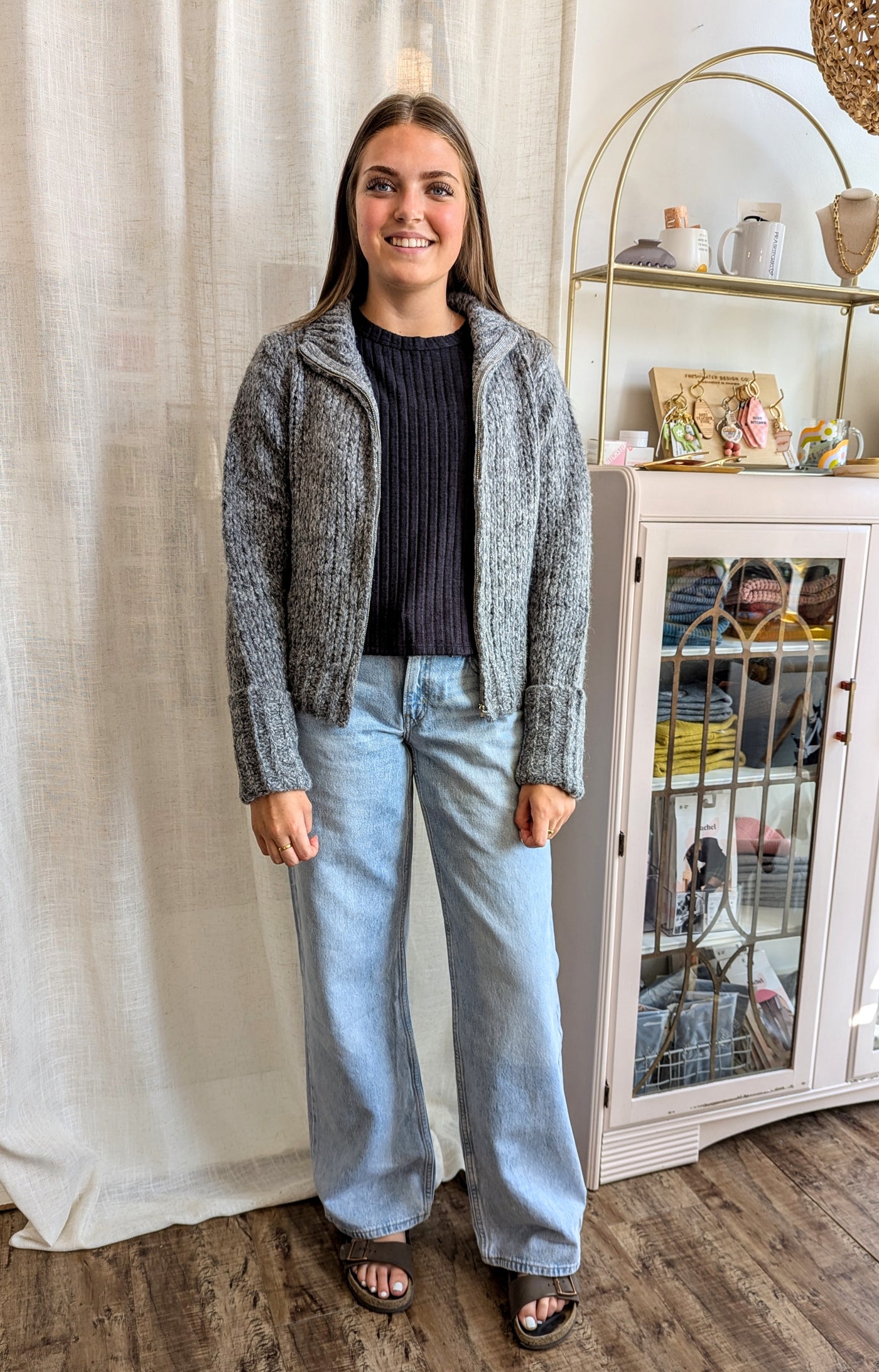 Zip Up Cardigan